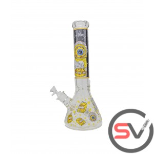 RICK AND MORTY EYE BALL GLASS BEAKER With ICE CATCHER 14inch